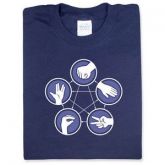 Camiseta Rock, Paper, Scisors, Lizard, Spock